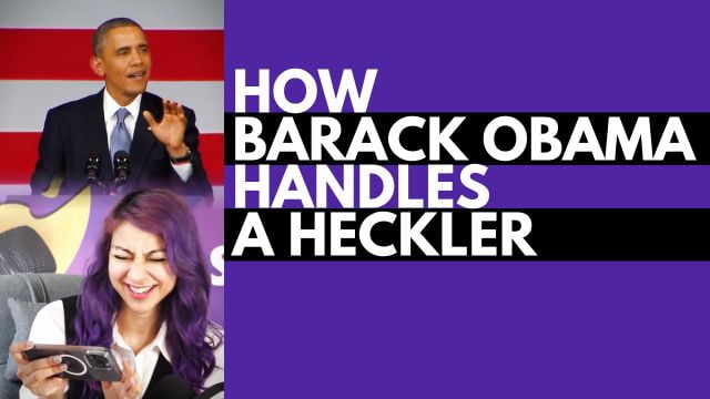 How Barack Obama handles a heckler